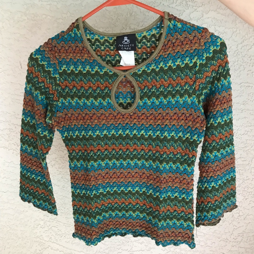 Vintage Anxiety Cafe Knit Top